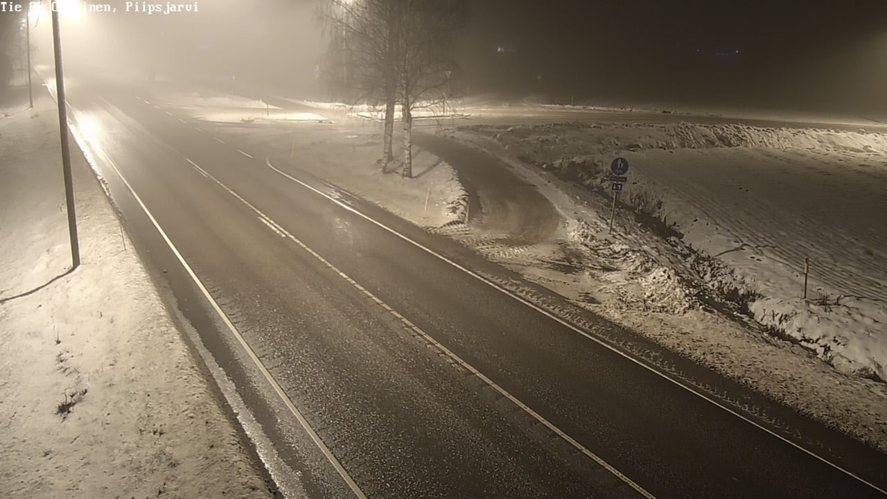 Weather Camera Image Väg 86 Oulais, Piipsjärvi, Oulainen, Pohjois-Pohjanmaa