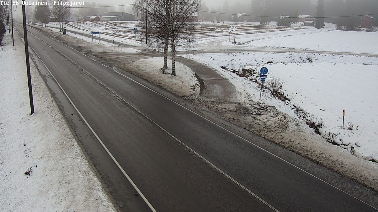 Weather Camera Image Road 86 Oulainen, Piipsjärvi, Oulainen, Pohjois-Pohjanmaa