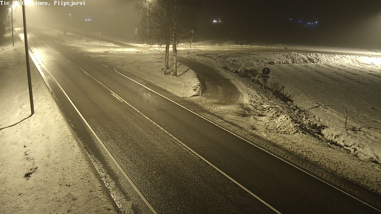 Weather Camera Image Väg 86 Oulais, Piipsjärvi, Oulainen, Pohjois-Pohjanmaa