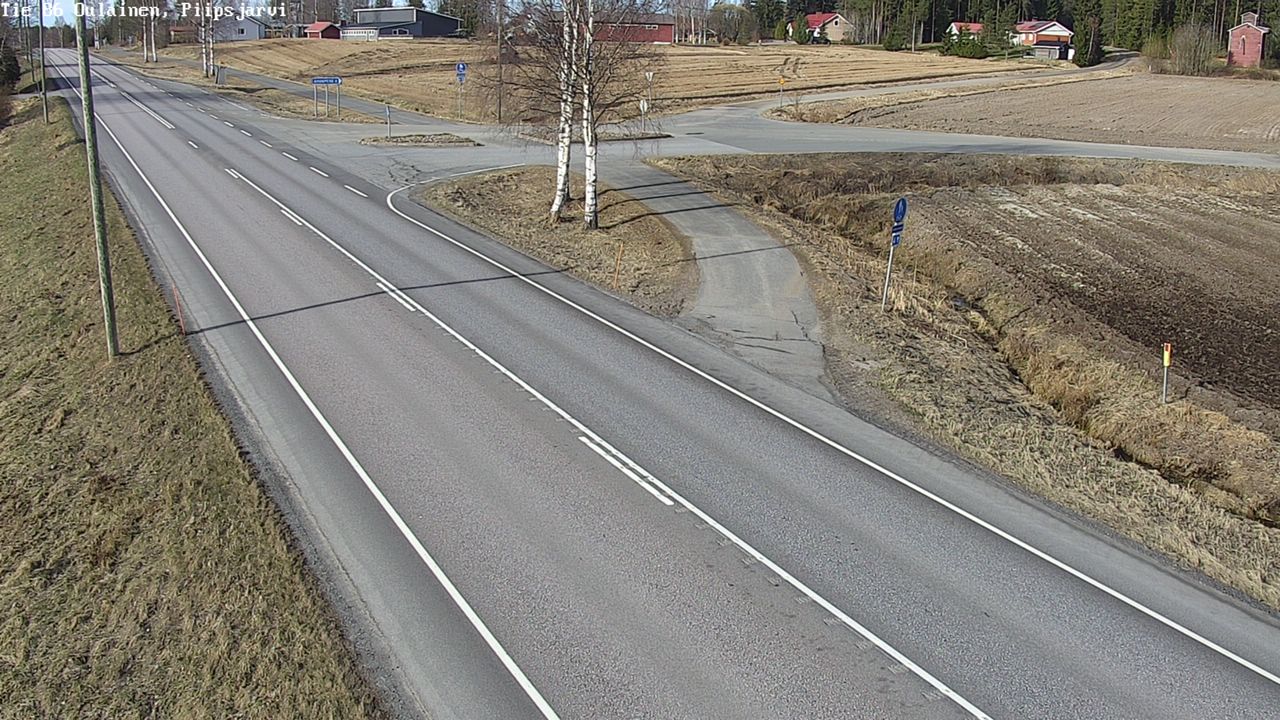 Weather Camera Image Road 86 Oulainen, Piipsjärvi, Oulainen, Pohjois-Pohjanmaa