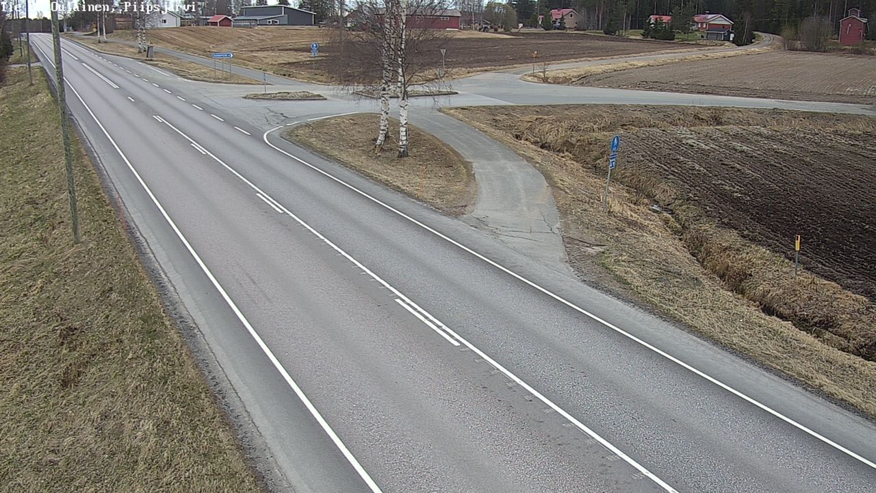 Weather Camera Image Väg 86 Oulais, Piipsjärvi, Oulainen, Pohjois-Pohjanmaa