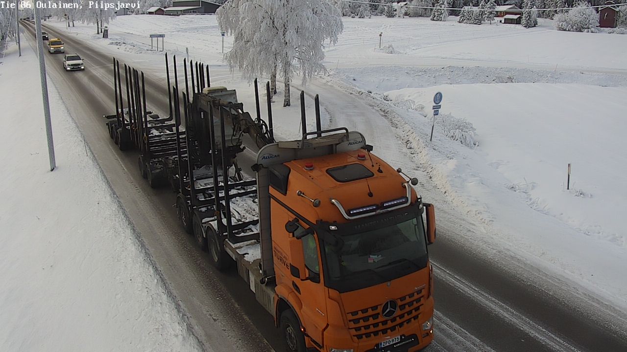 Kelikamerat Kuva Tie 86 Oulainen, Piipsjärvi, Oulainen, Pohjois-Pohjanmaa