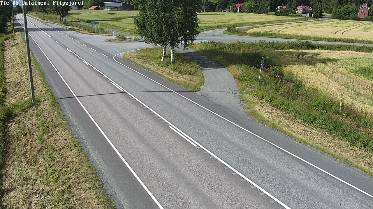 Kelikamerat Kuva Tie 86 Oulainen, Piipsjärvi, Oulainen, Pohjois-Pohjanmaa