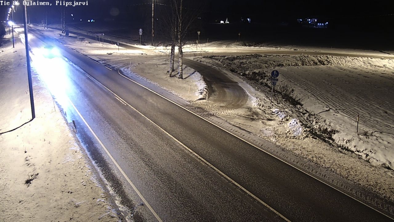 Weather Camera Image Väg 86 Oulais, Piipsjärvi, Oulainen, Pohjois-Pohjanmaa