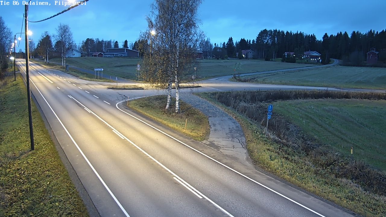 Kelikamerat Kuva Tie 86 Oulainen, Piipsjärvi, Oulainen, Pohjois-Pohjanmaa
