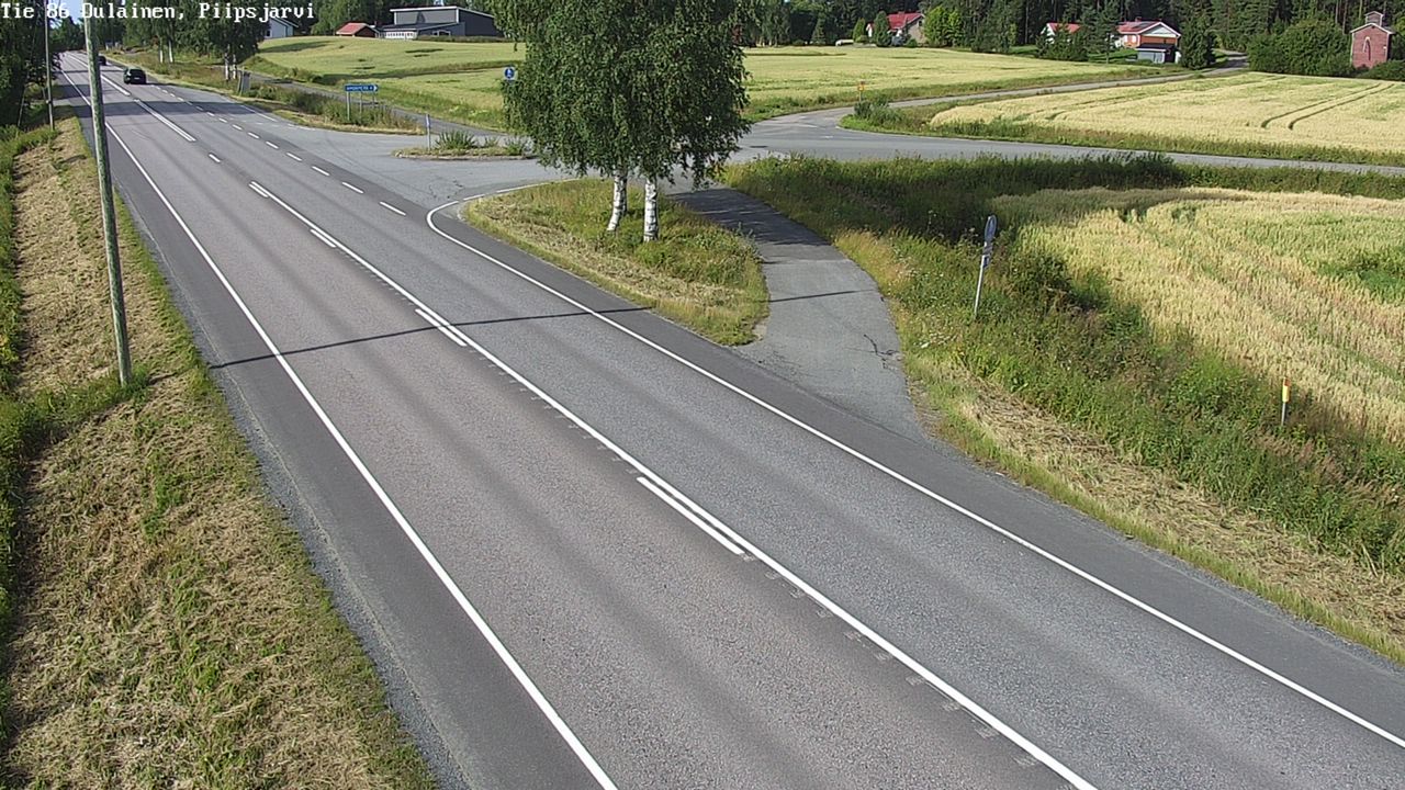 Weather Camera Image Road 86 Oulainen, Piipsjärvi, Oulainen, Pohjois-Pohjanmaa