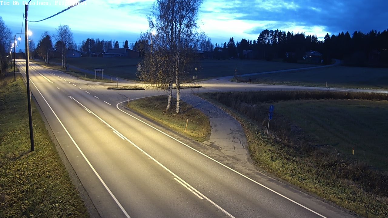 Kelikamerat Kuva Tie 86 Oulainen, Piipsjärvi, Oulainen, Pohjois-Pohjanmaa