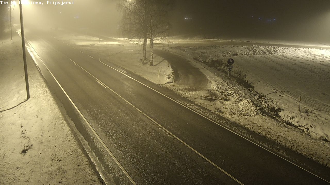 Weather Camera Image Väg 86 Oulais, Piipsjärvi, Oulainen, Pohjois-Pohjanmaa