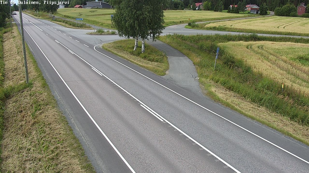 Weather Camera Image Road 86 Oulainen, Piipsjärvi, Oulainen, Pohjois-Pohjanmaa