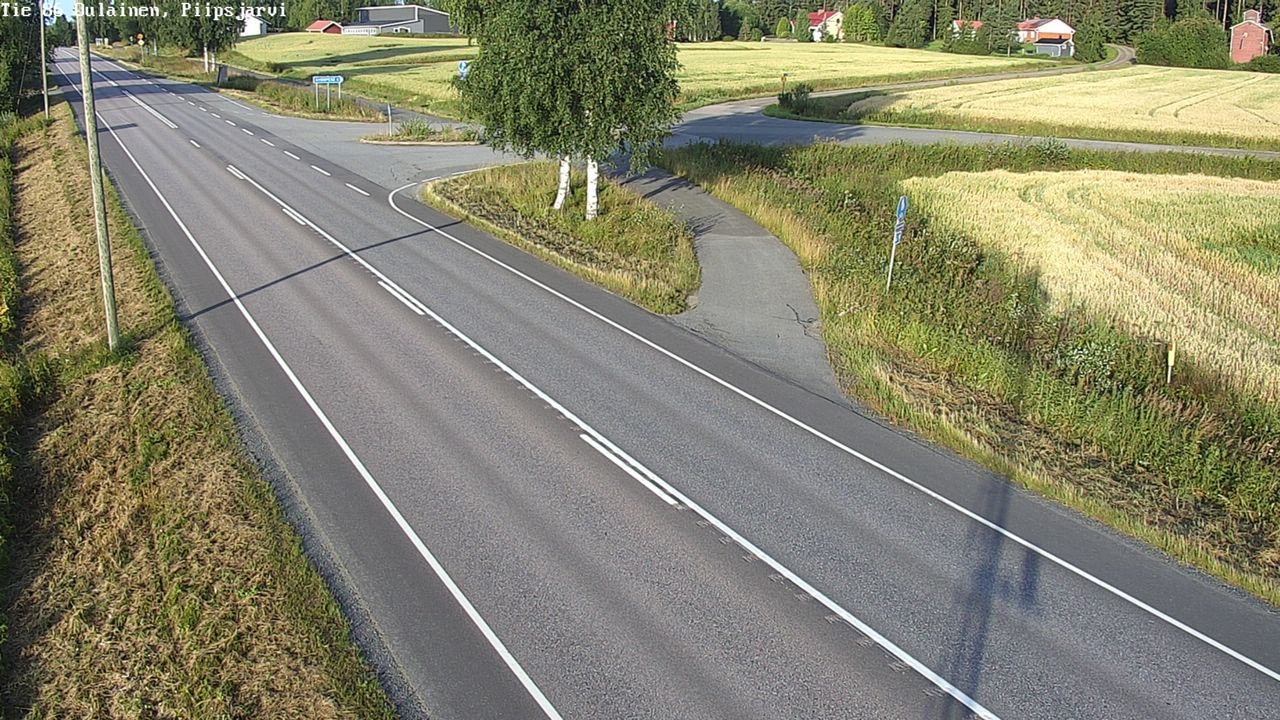 Weather Camera Image Road 86 Oulainen, Piipsjärvi, Oulainen, Pohjois-Pohjanmaa