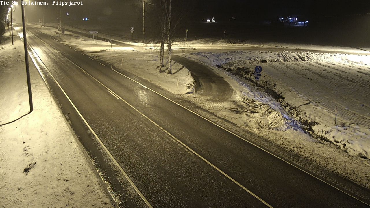 Weather Camera Image Väg 86 Oulais, Piipsjärvi, Oulainen, Pohjois-Pohjanmaa