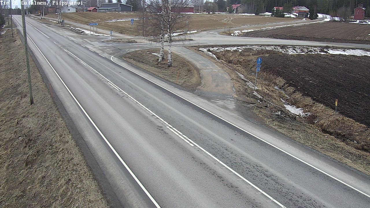 Weather Camera Image Road 86 Oulainen, Piipsjärvi, Oulainen, Pohjois-Pohjanmaa