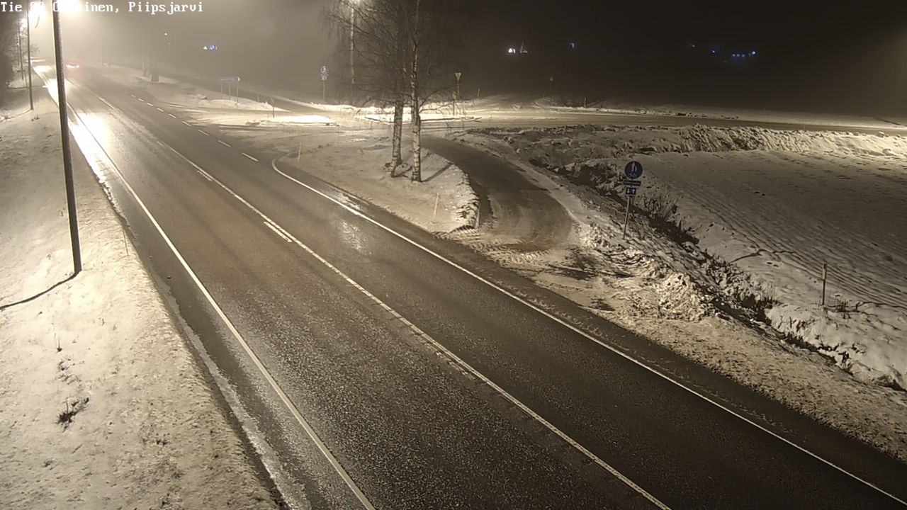Weather Camera Image Väg 86 Oulais, Piipsjärvi, Oulainen, Pohjois-Pohjanmaa