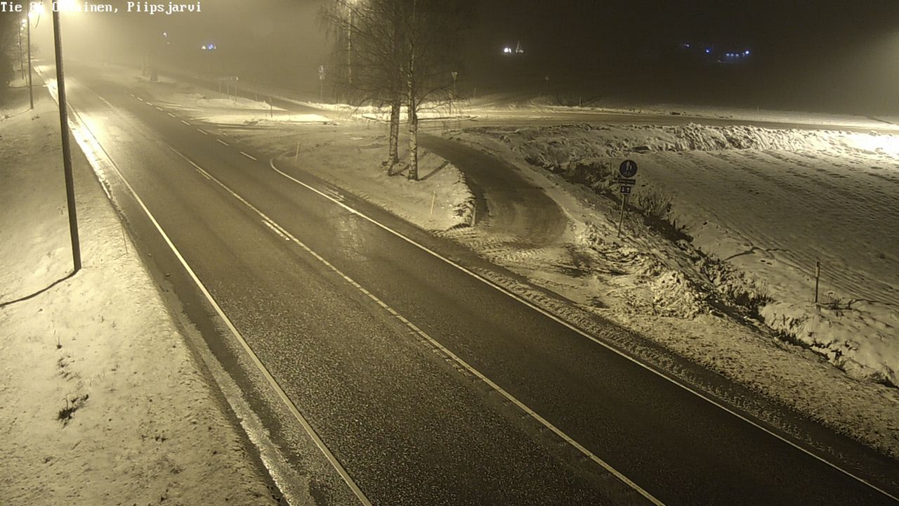 Weather Camera Image Väg 86 Oulais, Piipsjärvi, Oulainen, Pohjois-Pohjanmaa