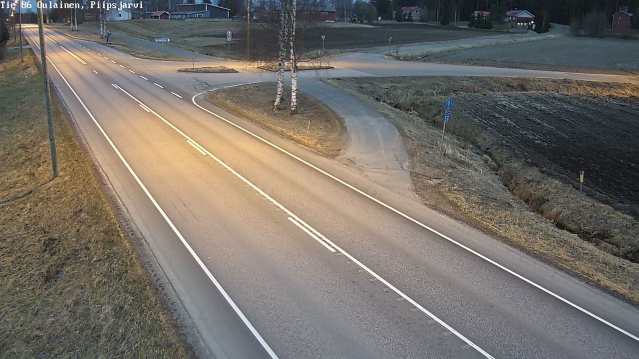 Weather Camera Image Road 86 Oulainen, Piipsjärvi, Oulainen, Pohjois-Pohjanmaa