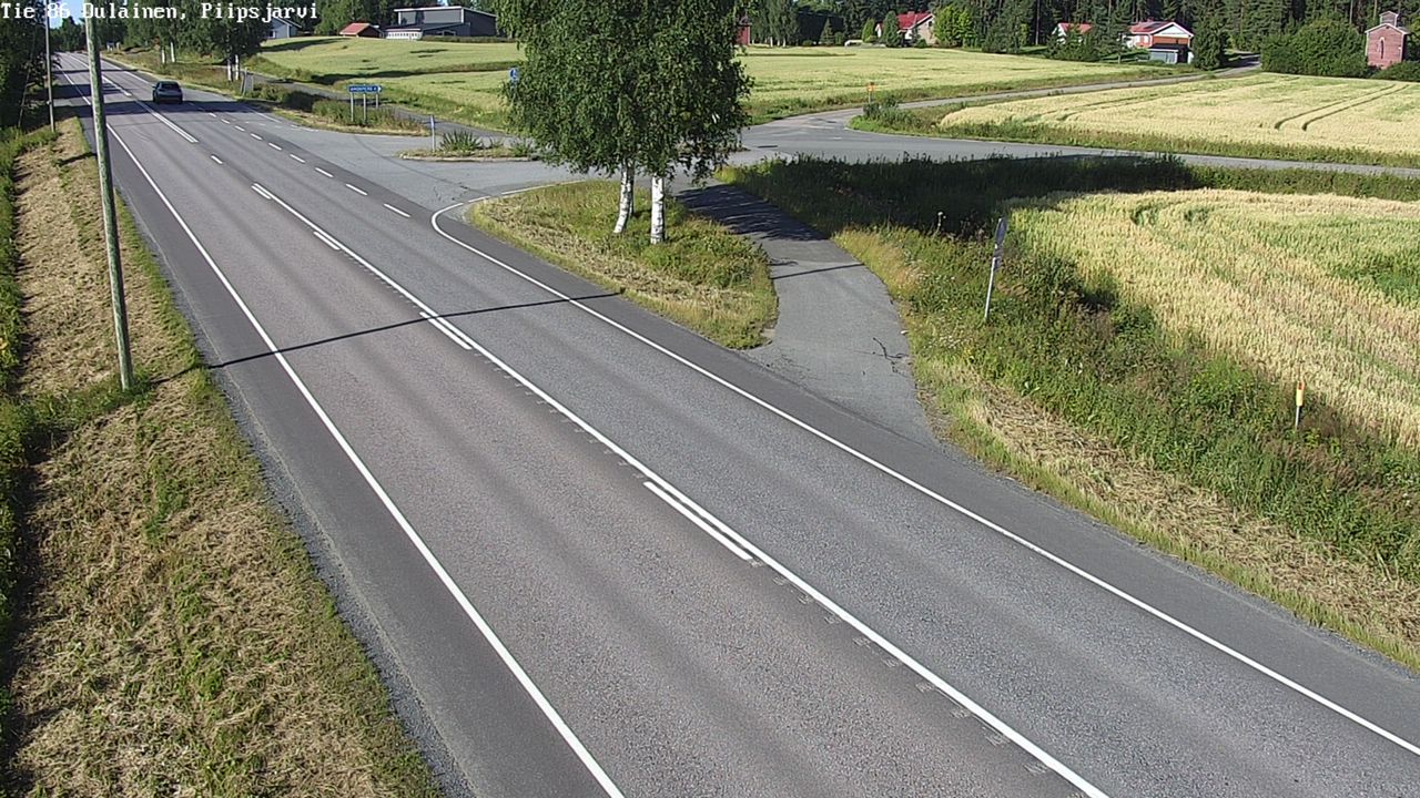 Kelikamerat Kuva Tie 86 Oulainen, Piipsjärvi, Oulainen, Pohjois-Pohjanmaa
