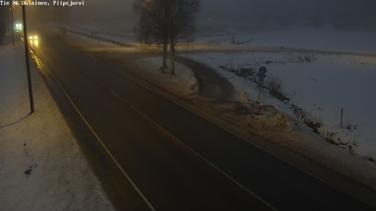 Weather Camera Image Road 86 Oulainen, Piipsjärvi, Oulainen, Pohjois-Pohjanmaa
