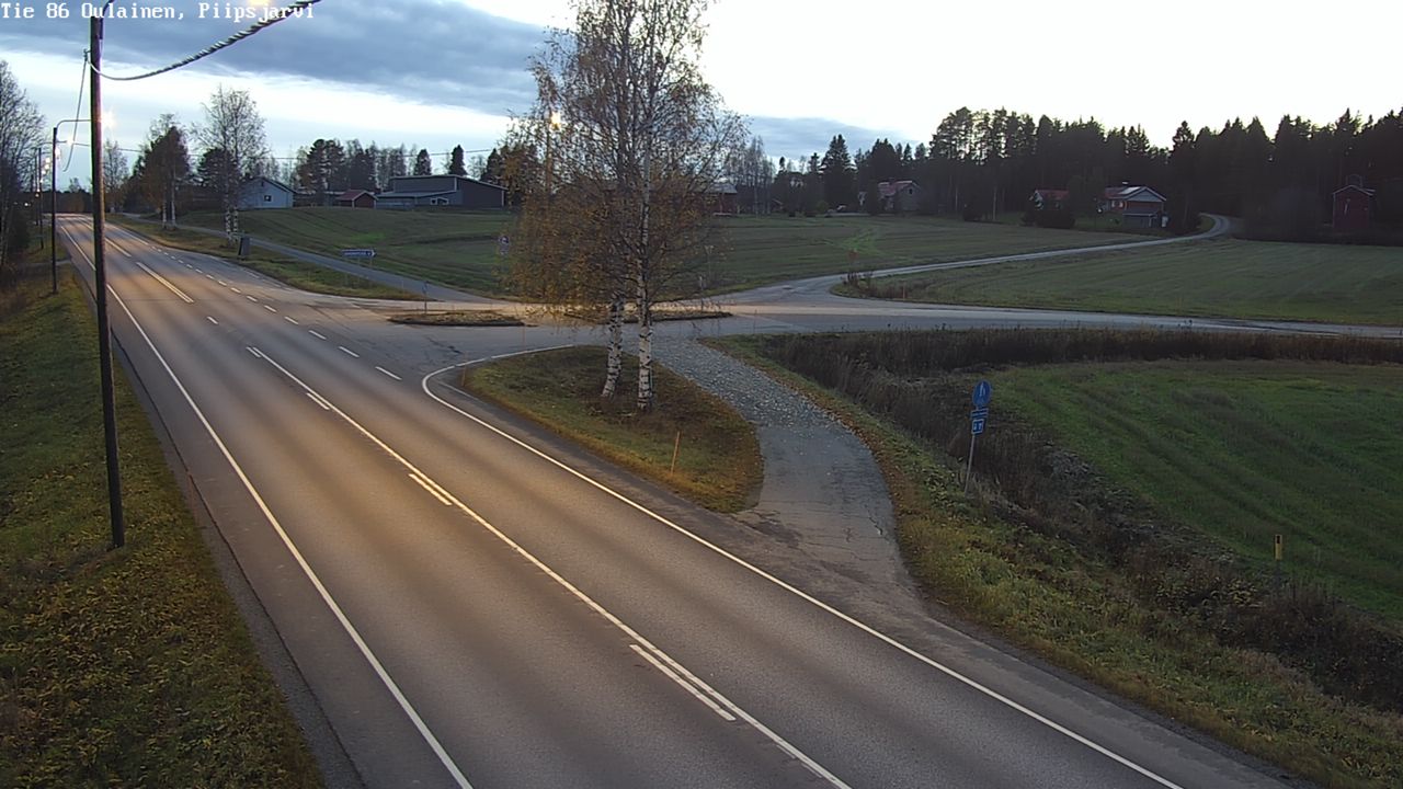 Kelikamerat Kuva Tie 86 Oulainen, Piipsjärvi, Oulainen, Pohjois-Pohjanmaa