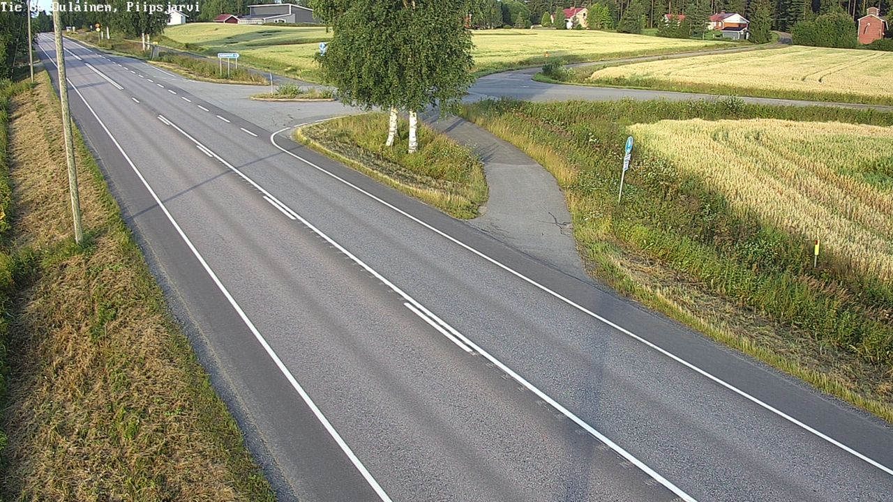 Weather Camera Image Road 86 Oulainen, Piipsjärvi, Oulainen, Pohjois-Pohjanmaa