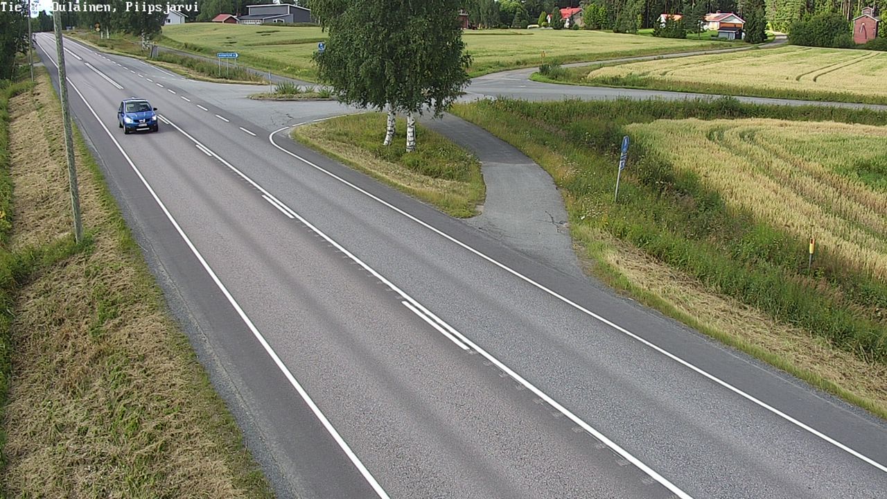 Kelikamerat Kuva Tie 86 Oulainen, Piipsjärvi, Oulainen, Pohjois-Pohjanmaa