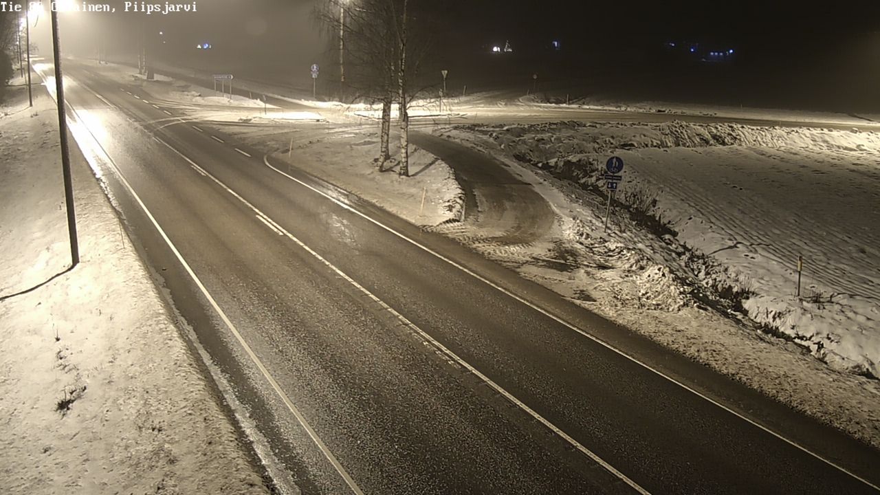 Weather Camera Image Väg 86 Oulais, Piipsjärvi, Oulainen, Pohjois-Pohjanmaa
