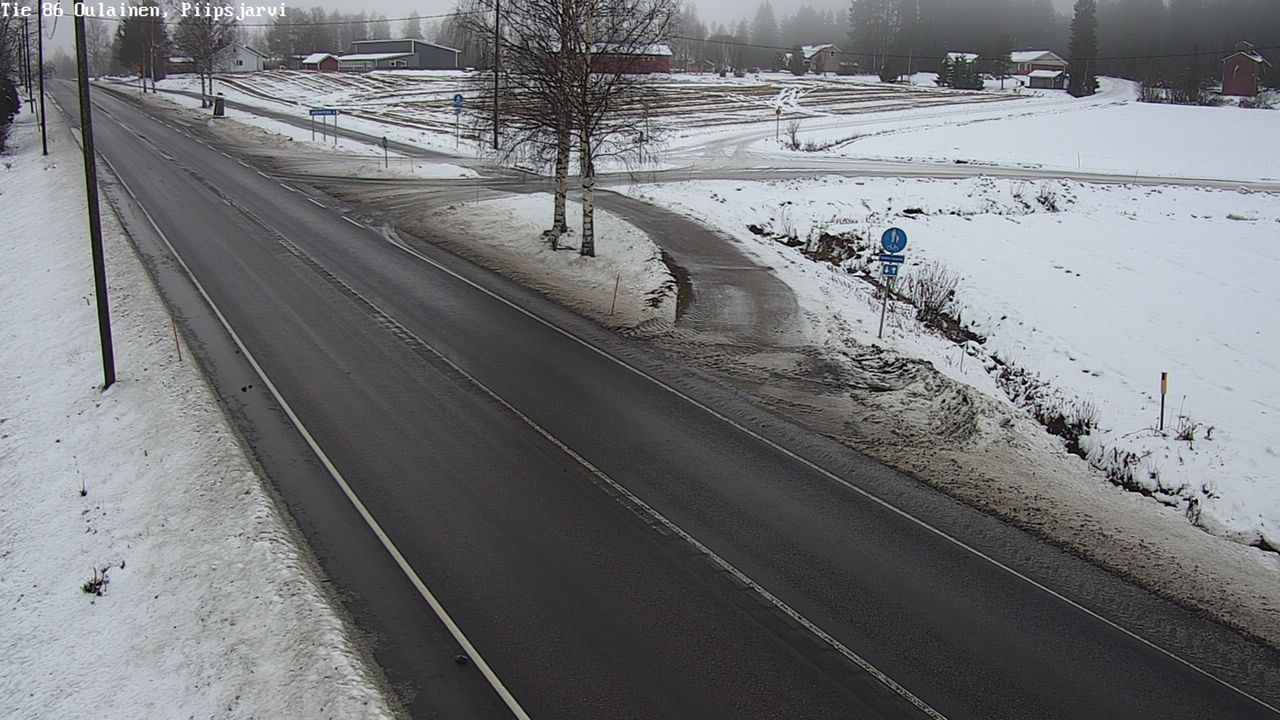 Weather Camera Image Road 86 Oulainen, Piipsjärvi, Oulainen, Pohjois-Pohjanmaa