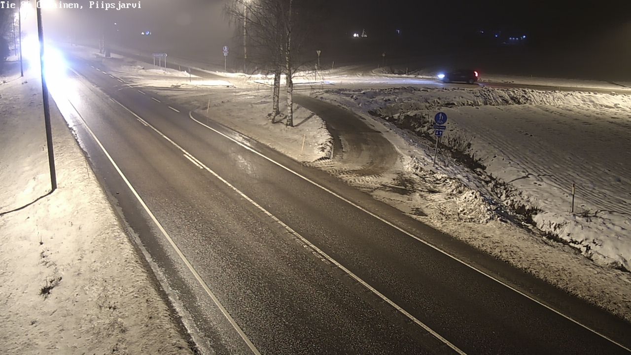 Weather Camera Image Väg 86 Oulais, Piipsjärvi, Oulainen, Pohjois-Pohjanmaa