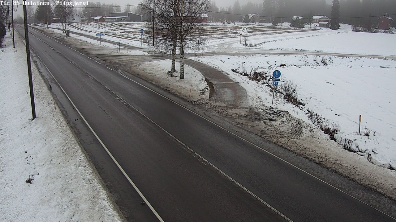 Weather Camera Image Road 86 Oulainen, Piipsjärvi, Oulainen, Pohjois-Pohjanmaa