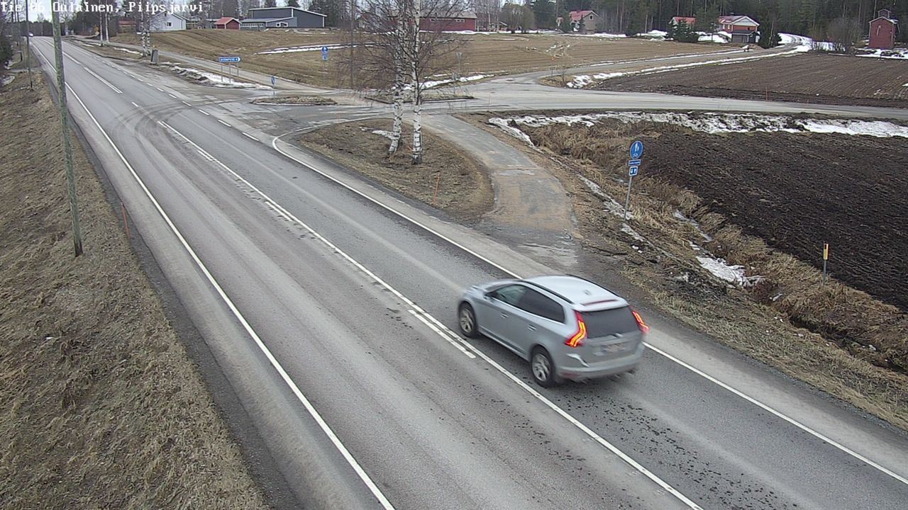 Weather Camera Image Road 86 Oulainen, Piipsjärvi, Oulainen, Pohjois-Pohjanmaa