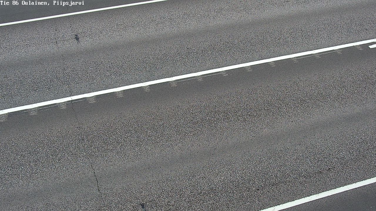 Weather Camera Image Väg 86 Oulais, Piipsjärvi, Oulainen, Pohjois-Pohjanmaa