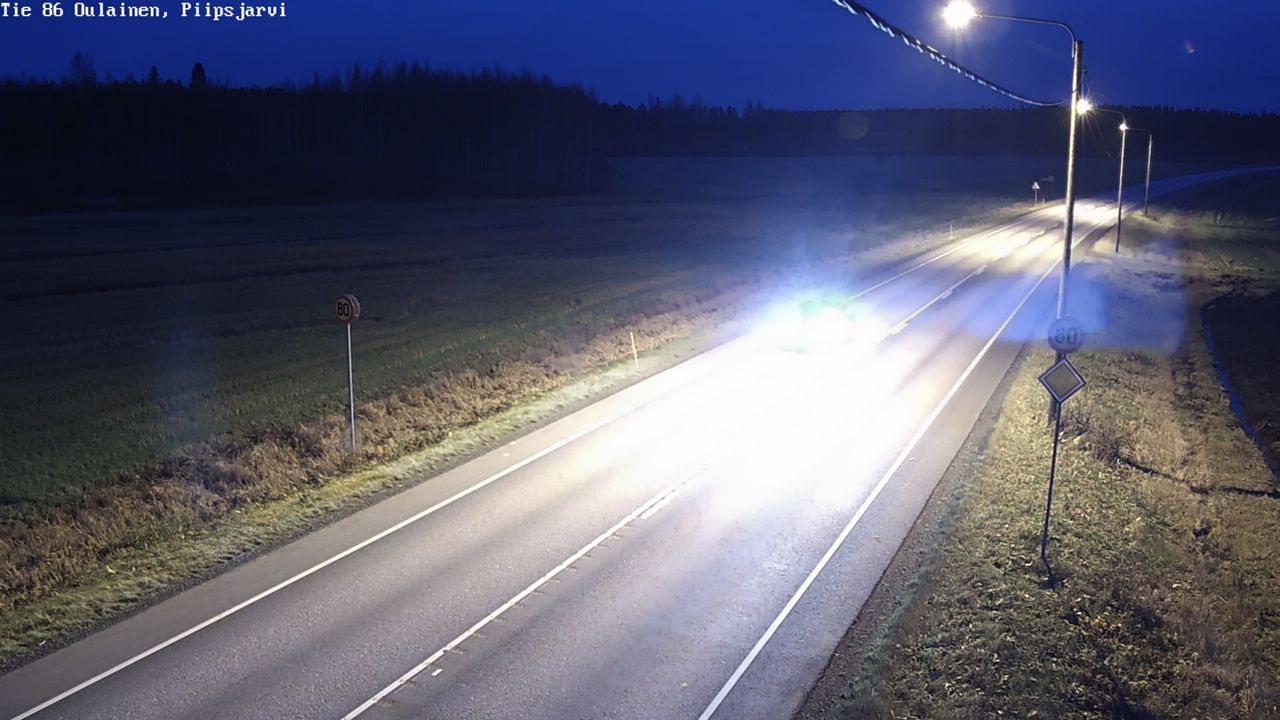 Kelikamerat Kuva Tie 86 Oulainen, Piipsjärvi, Oulainen, Pohjois-Pohjanmaa