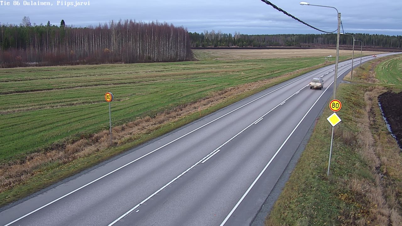 Kelikamerat Kuva Tie 86 Oulainen, Piipsjärvi, Oulainen, Pohjois-Pohjanmaa