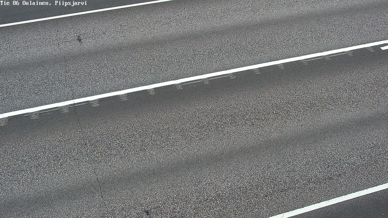 Weather Camera Image Väg 86 Oulais, Piipsjärvi, Oulainen, Pohjois-Pohjanmaa