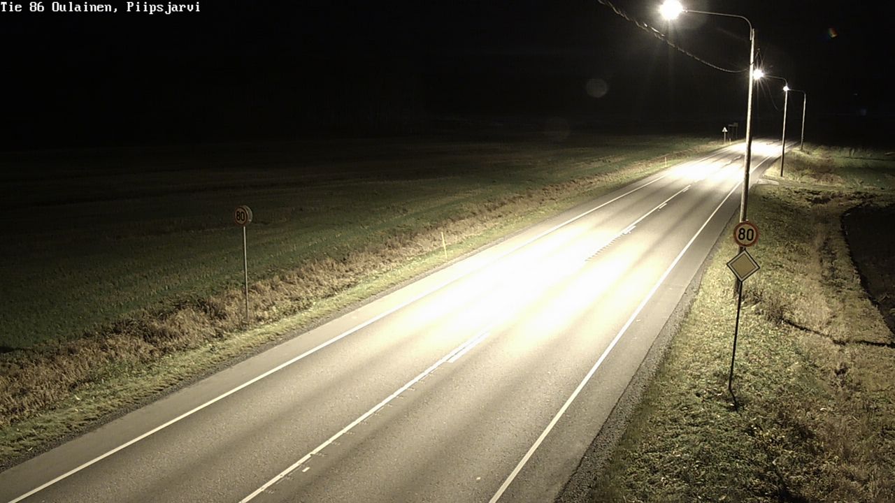 Kelikamerat Kuva Tie 86 Oulainen, Piipsjärvi, Oulainen, Pohjois-Pohjanmaa