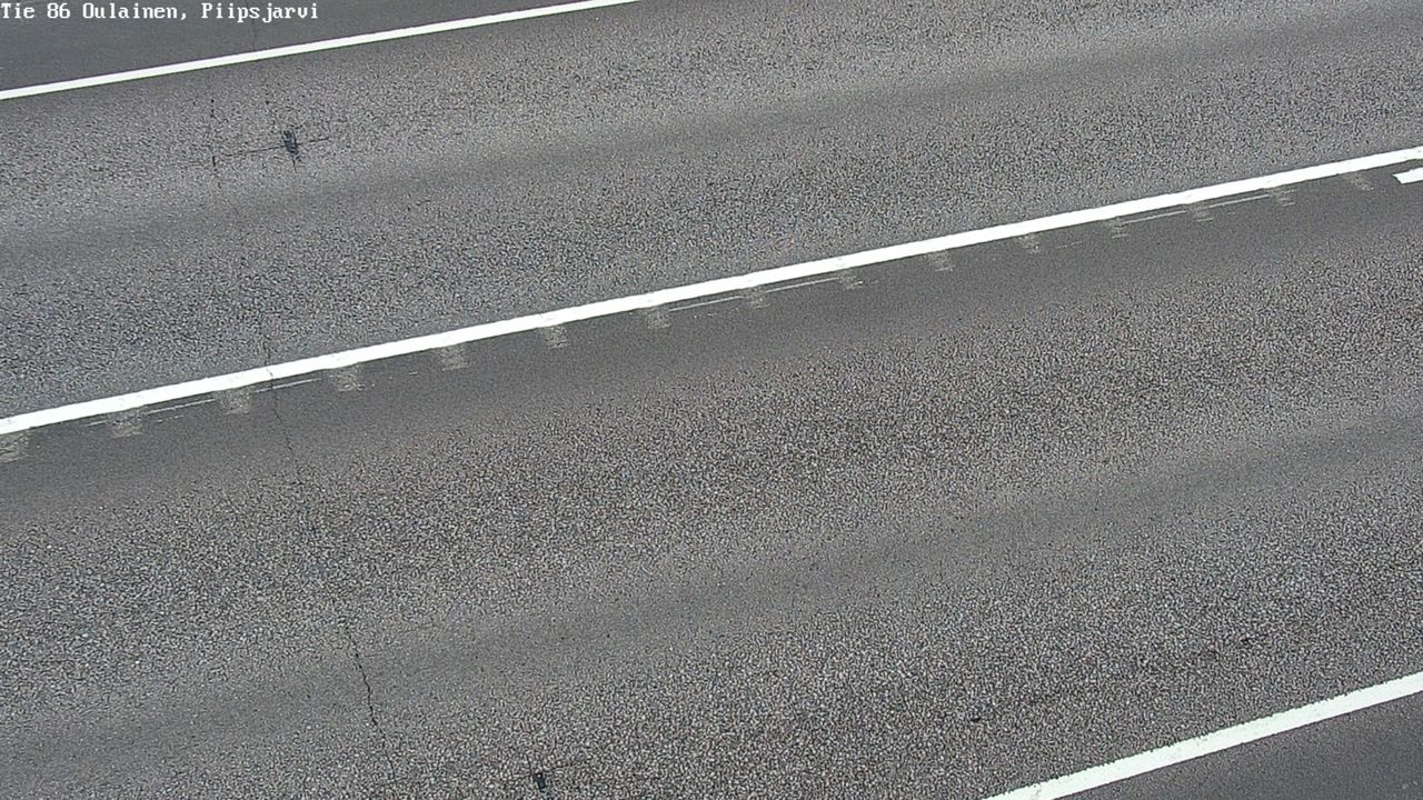 Weather Camera Image Väg 86 Oulais, Piipsjärvi, Oulainen, Pohjois-Pohjanmaa