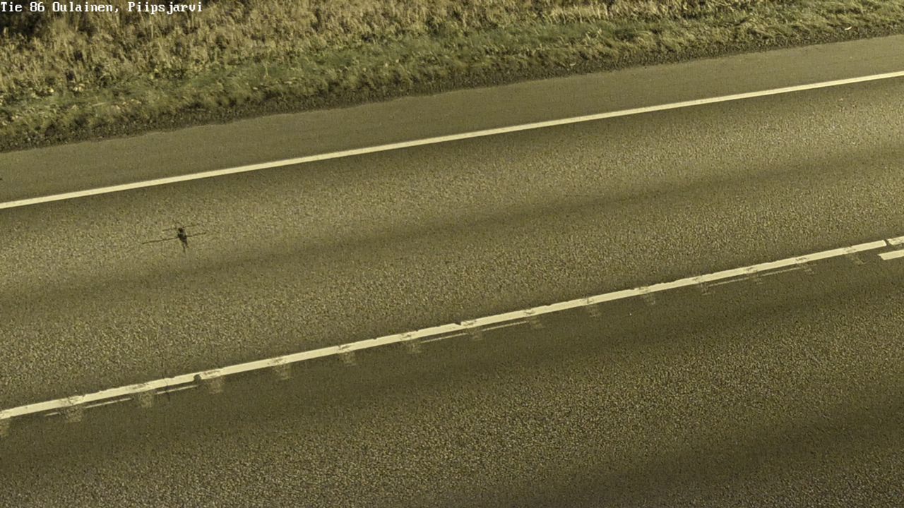 Weather Camera Image Väg 86 Oulais, Piipsjärvi, Oulainen, Pohjois-Pohjanmaa