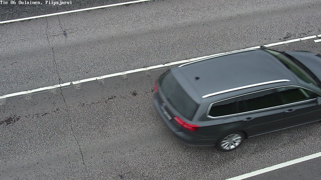 Weather Camera Image Väg 86 Oulais, Piipsjärvi, Oulainen, Pohjois-Pohjanmaa