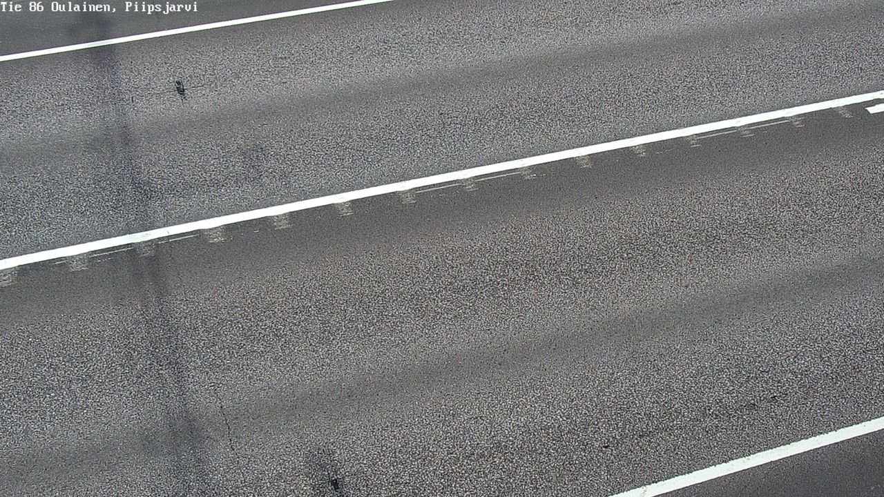 Weather Camera Image Väg 86 Oulais, Piipsjärvi, Oulainen, Pohjois-Pohjanmaa