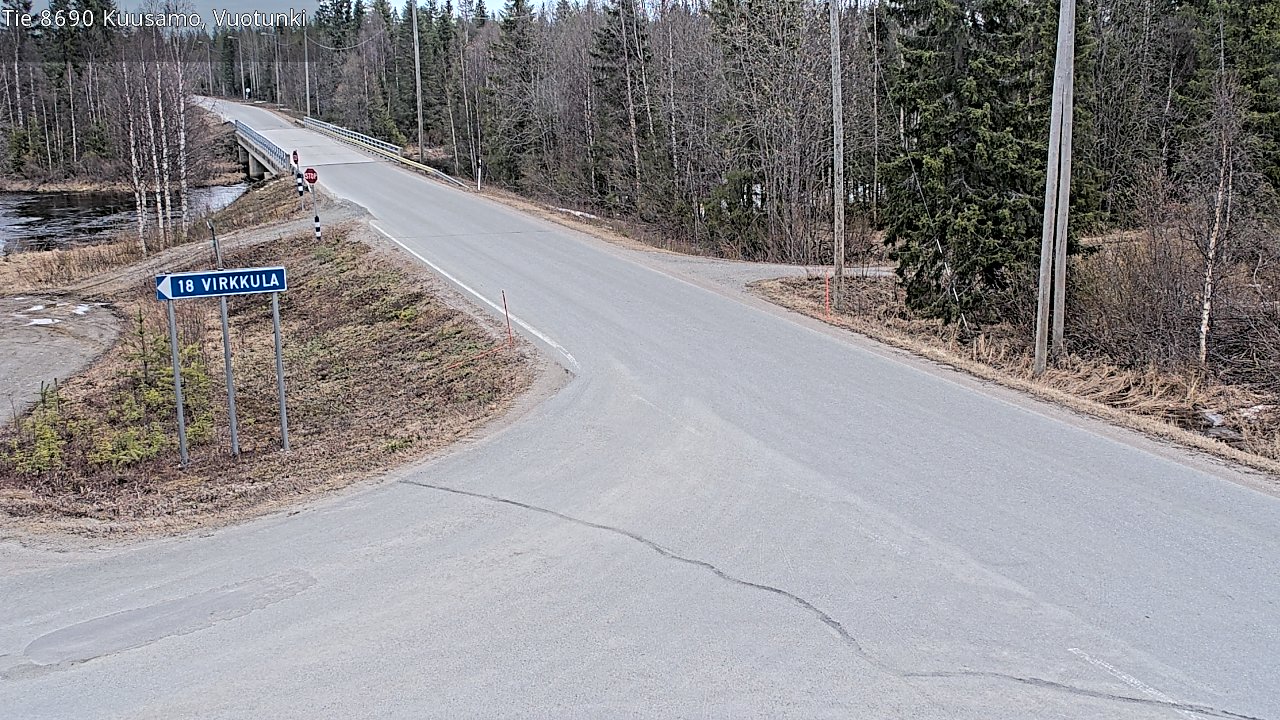 Kelikamerat Kuva Tie 8690 Kuusamo, Vuotunki, Kuusamo, Pohjois-Pohjanmaa