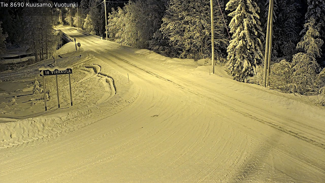 Kelikamerat Kuva Tie 8690 Kuusamo, Vuotunki, Kuusamo, Pohjois-Pohjanmaa