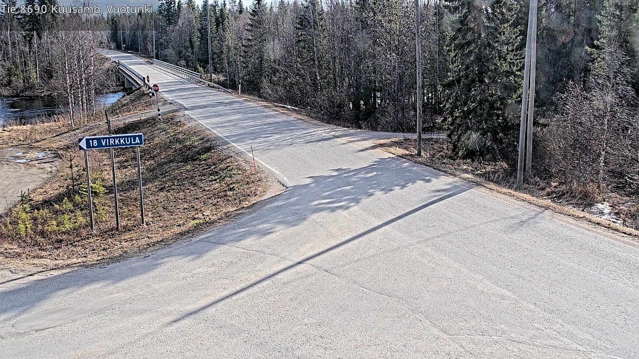 Kelikamerat Kuva Tie 8690 Kuusamo, Vuotunki, Kuusamo, Pohjois-Pohjanmaa