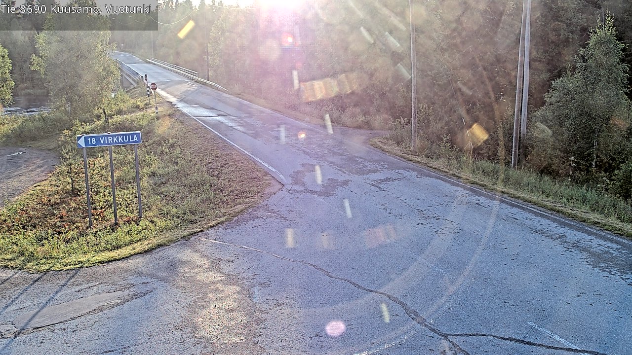 Kelikamerat Kuva Tie 8690 Kuusamo, Vuotunki, Kuusamo, Pohjois-Pohjanmaa