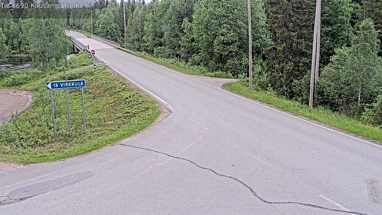 Kelikamerat Kuva Tie 8690 Kuusamo, Vuotunki, Kuusamo, Pohjois-Pohjanmaa