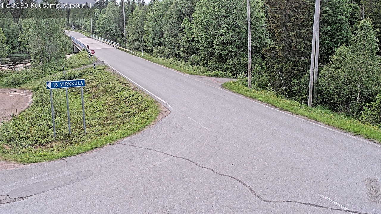 Kelikamerat Kuva Tie 8690 Kuusamo, Vuotunki, Kuusamo, Pohjois-Pohjanmaa
