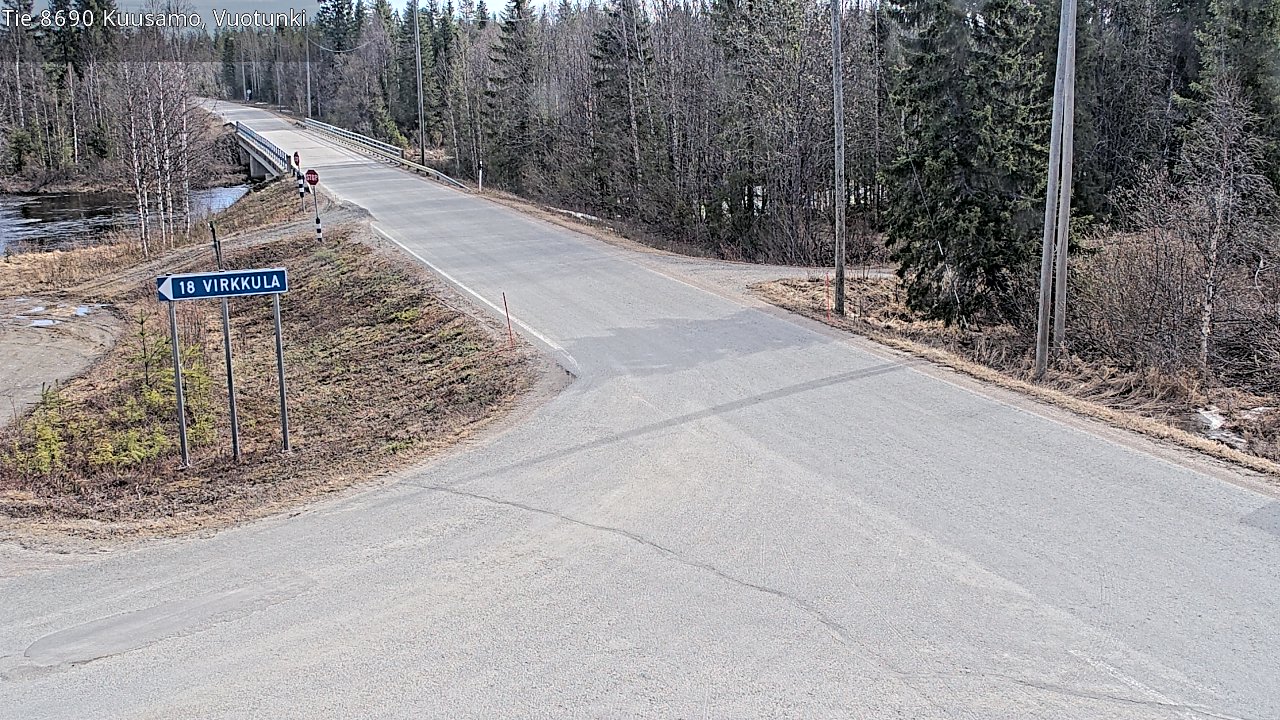 Kelikamerat Kuva Tie 8690 Kuusamo, Vuotunki, Kuusamo, Pohjois-Pohjanmaa