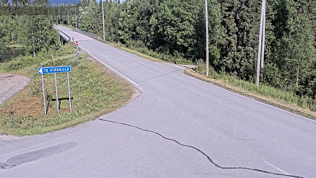 Kelikamerat Kuva Tie 8690 Kuusamo, Vuotunki, Kuusamo, Pohjois-Pohjanmaa