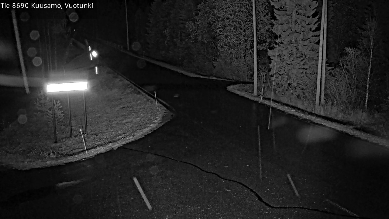 Weather Camera Image Road 8690 Kuusamo, Vuotunki, Kuusamo, Pohjois-Pohjanmaa