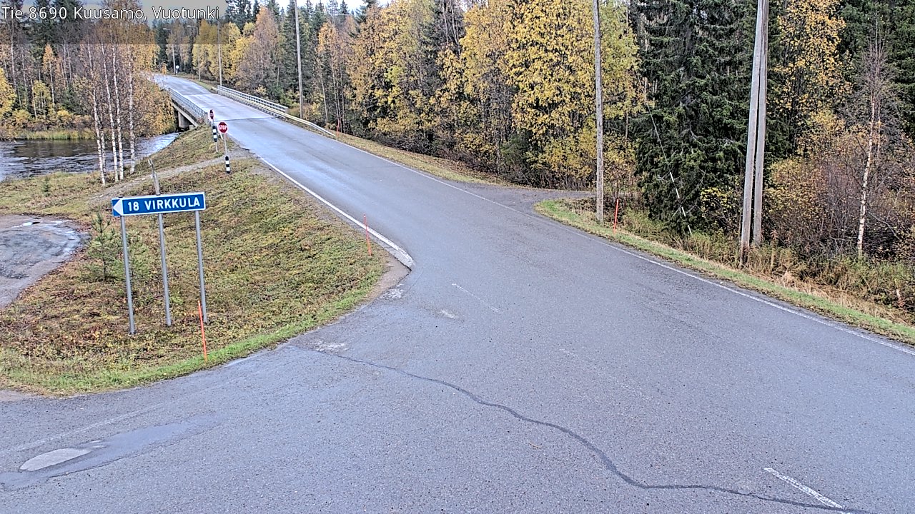 Weather Camera Image Road 8690 Kuusamo, Vuotunki, Kuusamo, Pohjois-Pohjanmaa