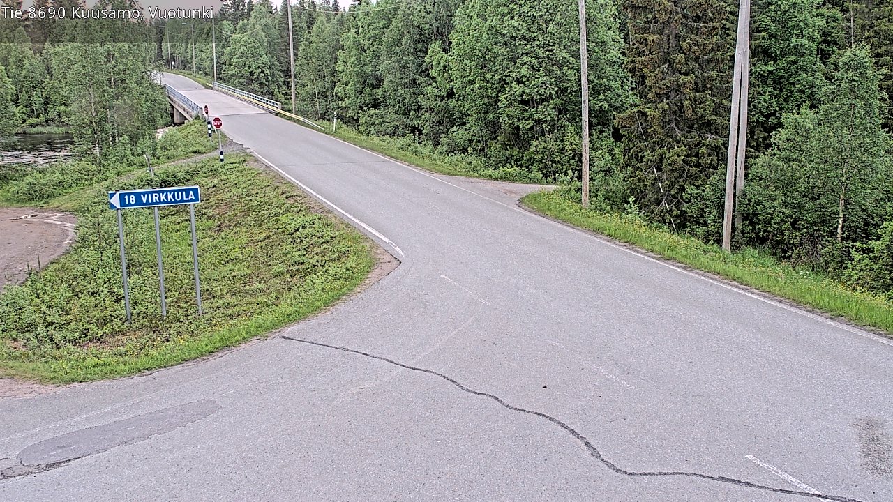 Kelikamerat Kuva Tie 8690 Kuusamo, Vuotunki, Kuusamo, Pohjois-Pohjanmaa