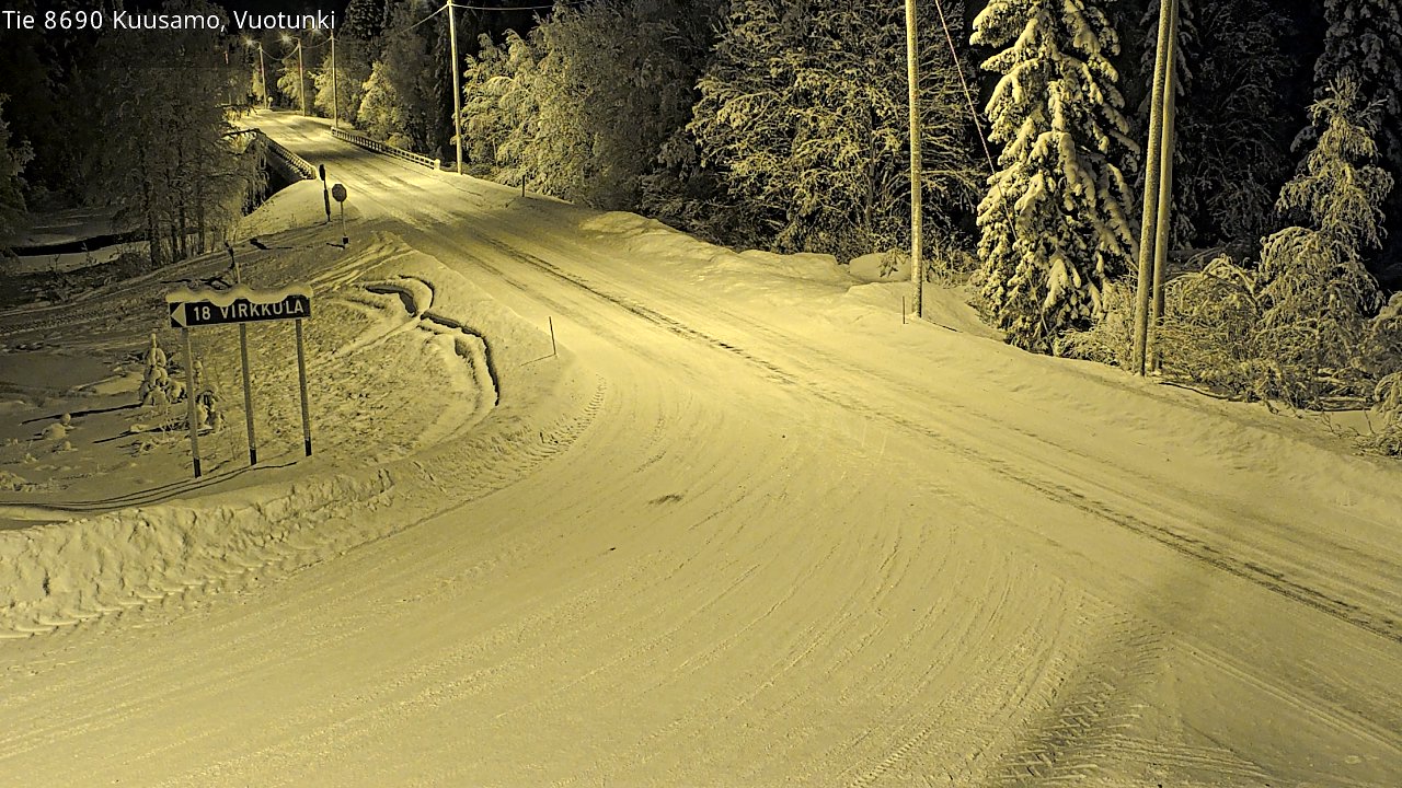 Kelikamerat Kuva Tie 8690 Kuusamo, Vuotunki, Kuusamo, Pohjois-Pohjanmaa